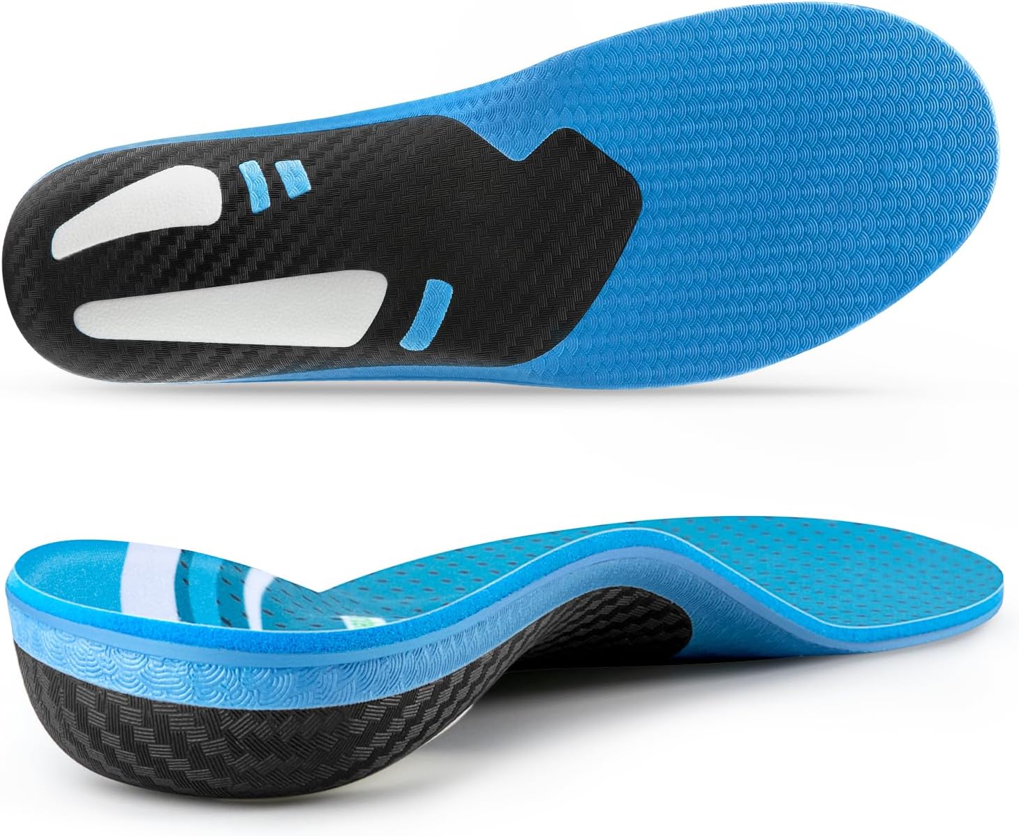 VALSOLE Plantilla de soporte de arco alto para fascitis plantar de más de 220 libras para hombres y mujeres, soporte resistente, para aliviar el