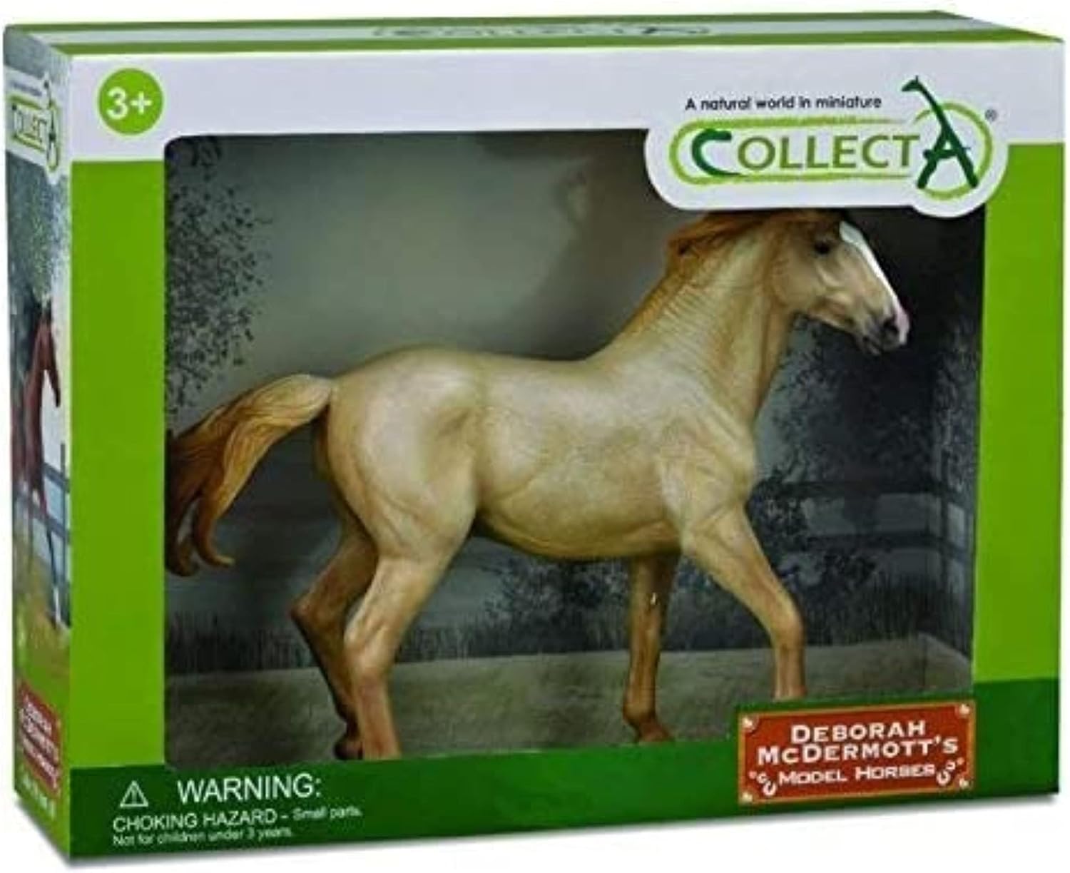 Collecta  Semental Mustang Palomino Transparente, Caja Deluxe 112 89807 (90189807)