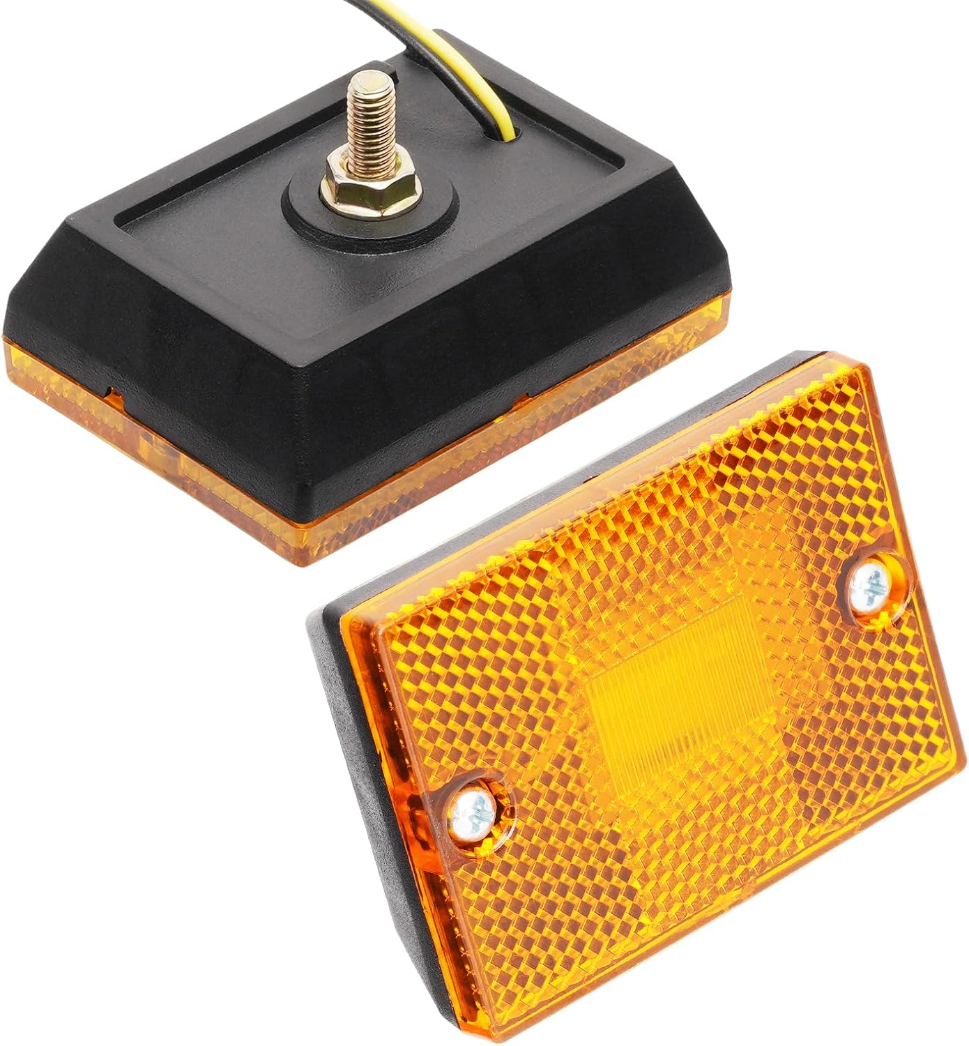 KAX 4 luces LED ámbar de marcador lateral impermeable para remolques de lanchas utilitarias de más de 80 pulgadas, luz de liquidación de cámper RV