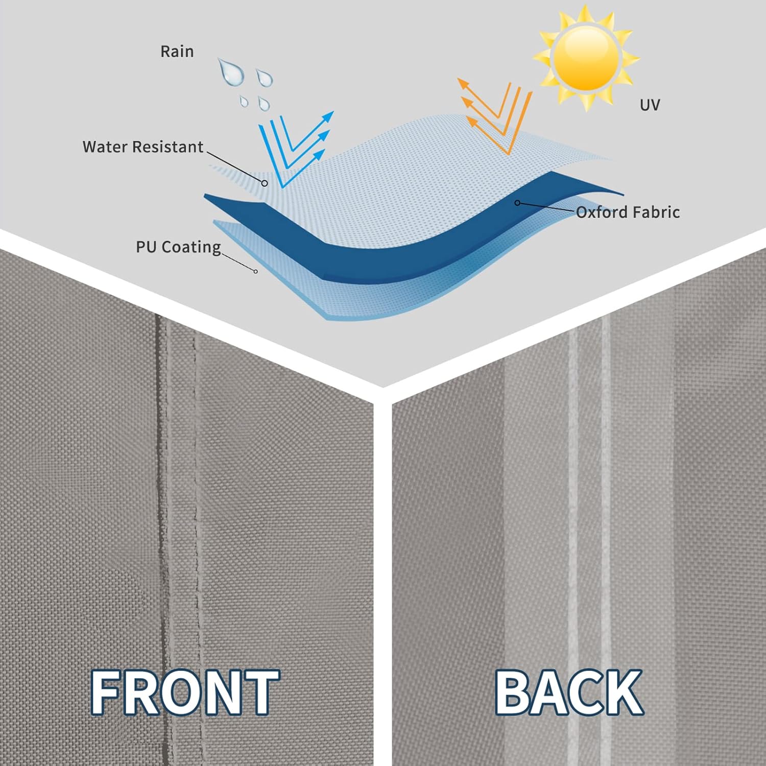 Easy-Going Cubierta de generador para exteriores 32x24x24 pulgadas, impermeable, resistente a los rayos UV, cubierta universal para generador, color