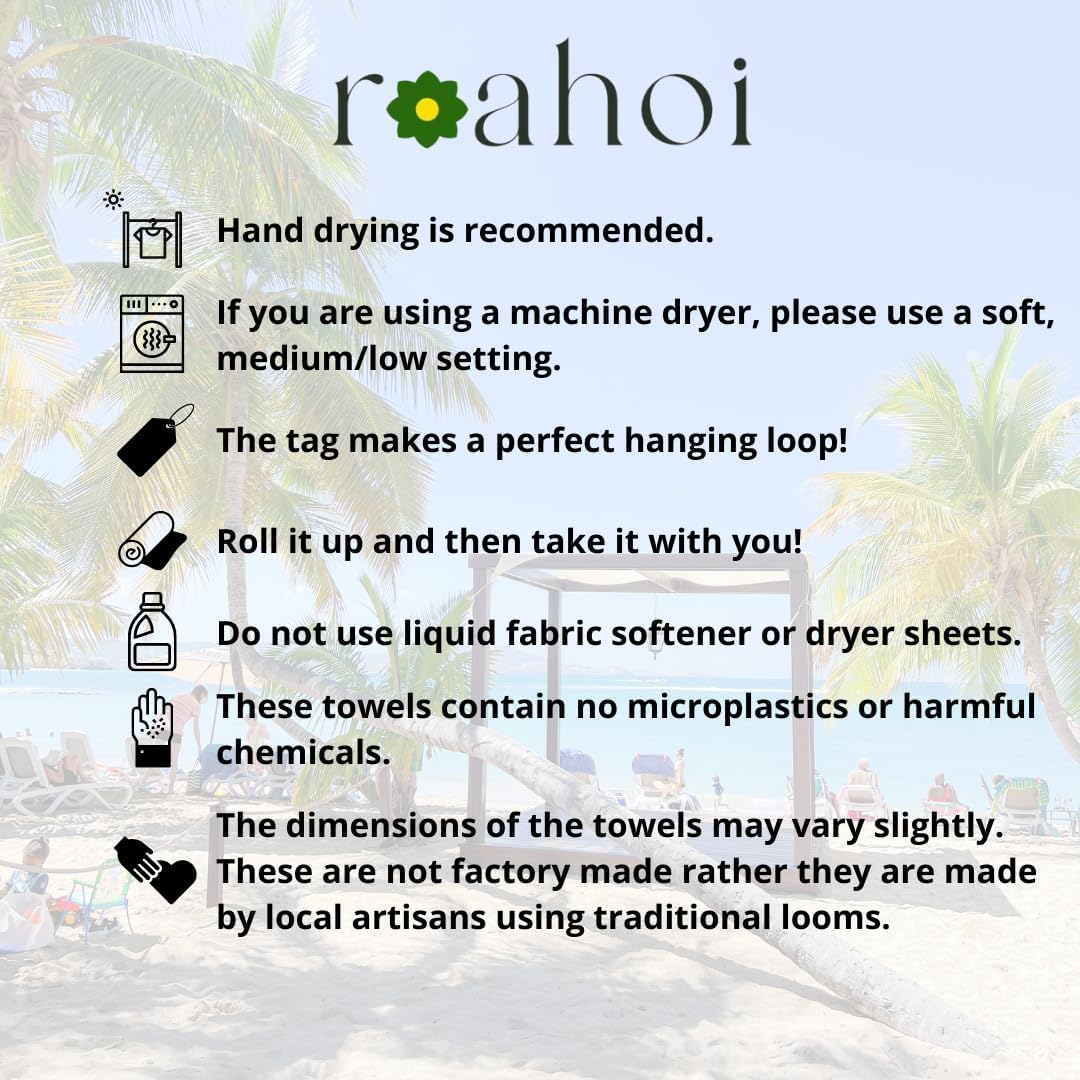 Raahoi Linen Blend – Toalla de playa turca de mezcla de lino, de secado rápido, suave y absorbente, toallas de playa de lino de alta calidad para