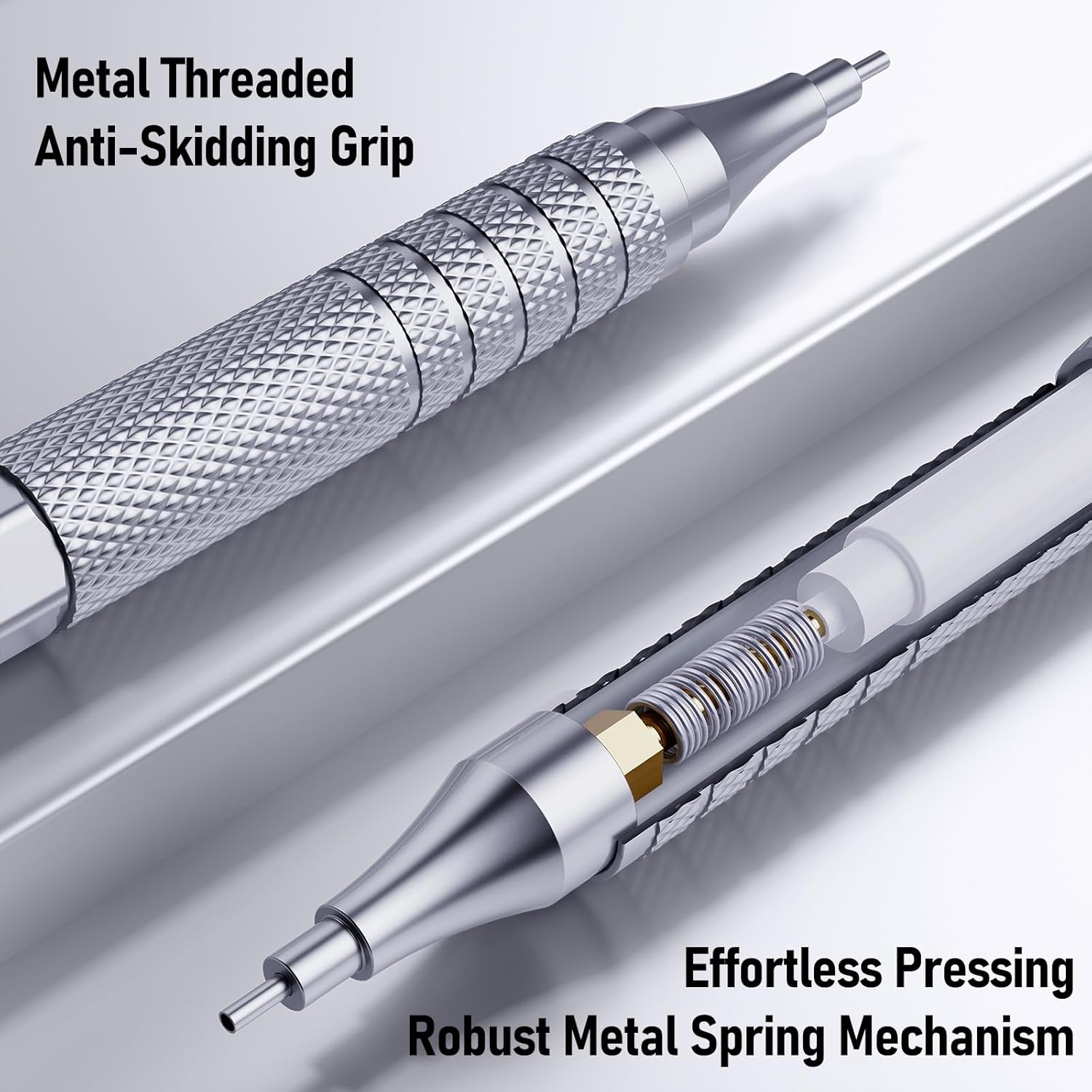 Four Candies Metal Mechanical Pencil Set, 3PCS Art Drafting Pencils 0.5, 0.7, 0.9MM & 2PCS 2MM Mechanical Drawing Pencils with 420PCS Leads (4B 2B