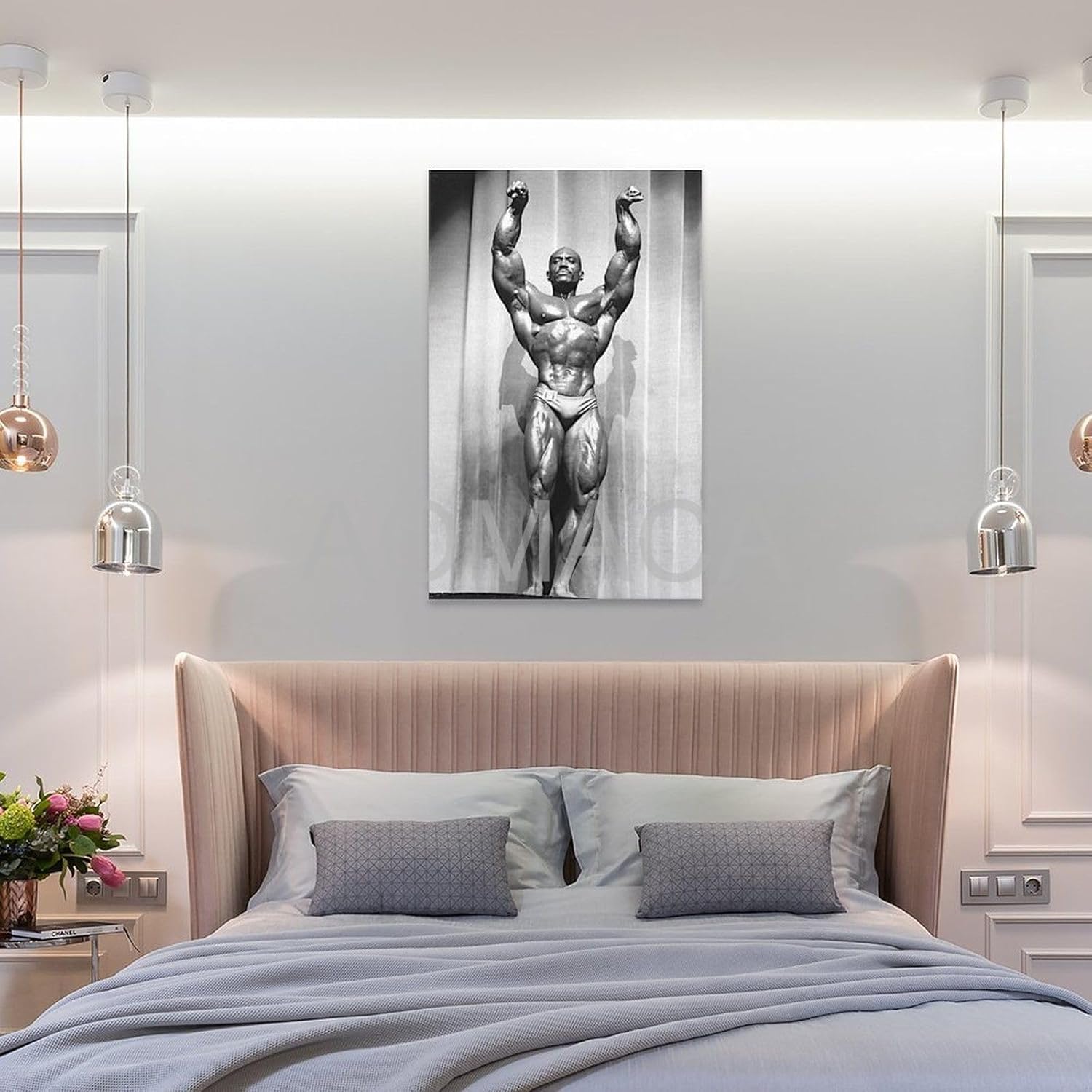 MOJDI Póster de Sergio Oliva para culturista, 4 pósteres e impresiones de pintura en lienzo para decoración de sala de estar, dormitorio, 20 x 30