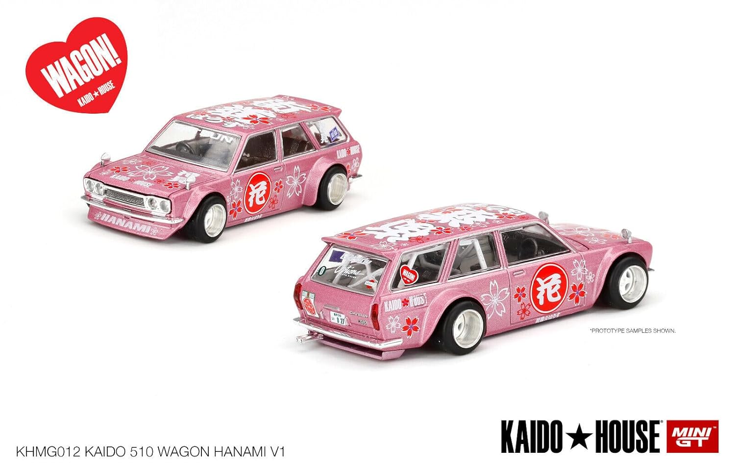 KHMG01 Hobby Kit de recogida Casa x Mini GT Datsun Kaido 510 Wagon Hanami V1 164 Diecast Car KHMG012