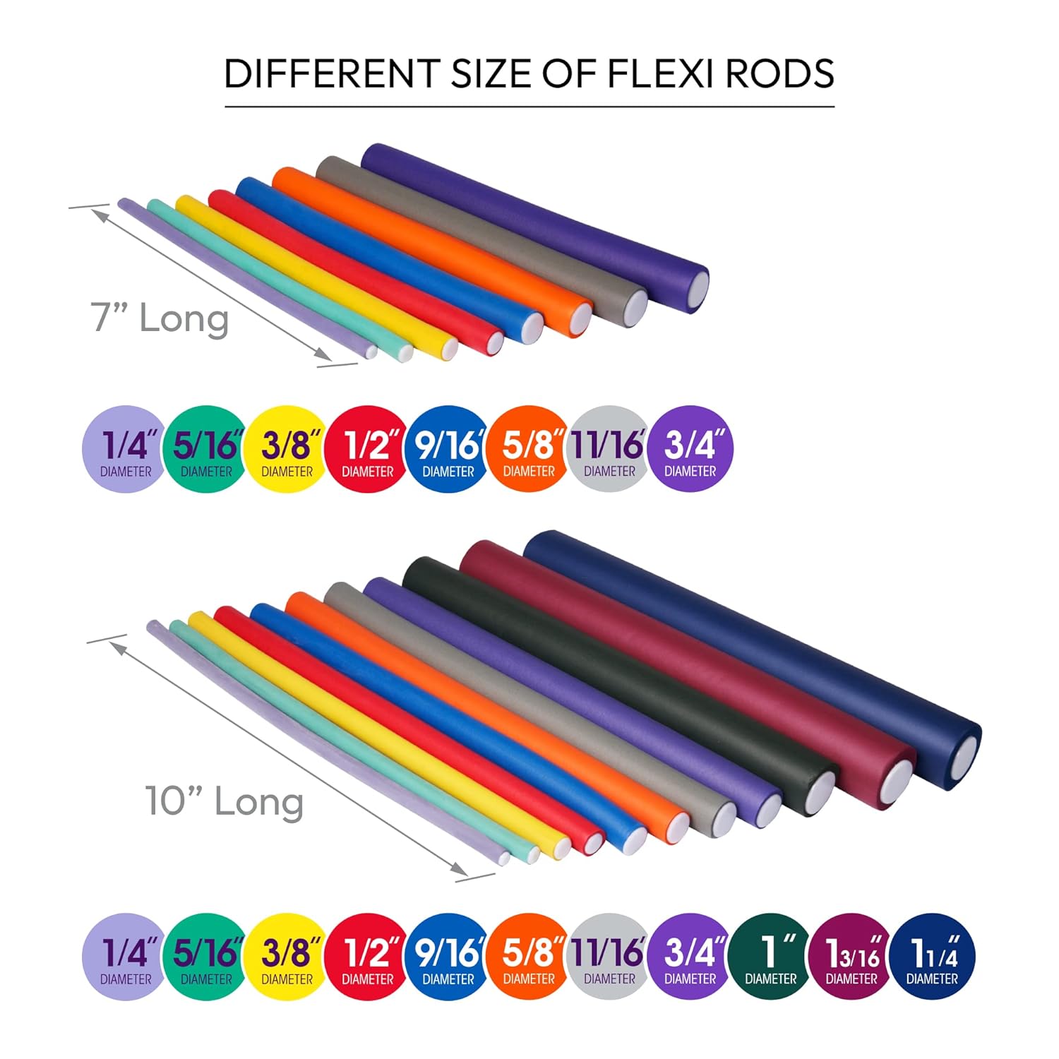 Red by Kiss Flexi Rods – Rizador de pelo sin calor para rizos glamorosos de los años 90, ondas de playa, antideslizantes, estilizador de sueño (7