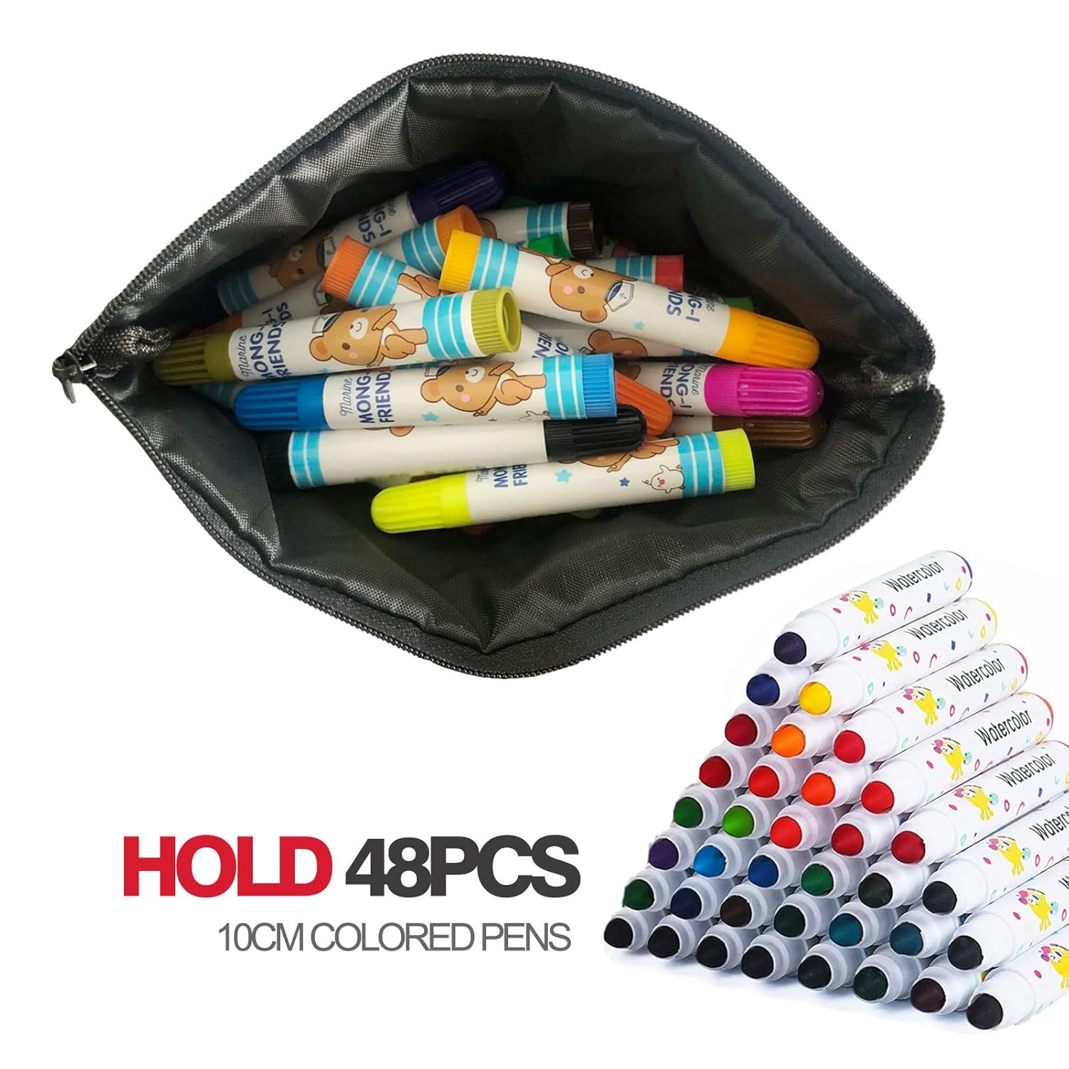 Juego de 2 bolsas de maquillaje a granel para cosméticos, bolsa organizadora mediana para cosméticos y bolsa de maquillaje pequeña para bolsa de