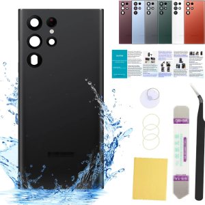 Compatible con Samsung Galaxy S22 Ultra – Carcasa trasera de repuesto de 6.8 pulgadas, SM-G908, todos los portadores con manual de instalación + kit Compatible con Samsung Galaxy S22 Ultra – Carcasa trasera de repuesto de 6.8 pulgadas, SM-G908, todos los portadores con manual de instalación + kit
