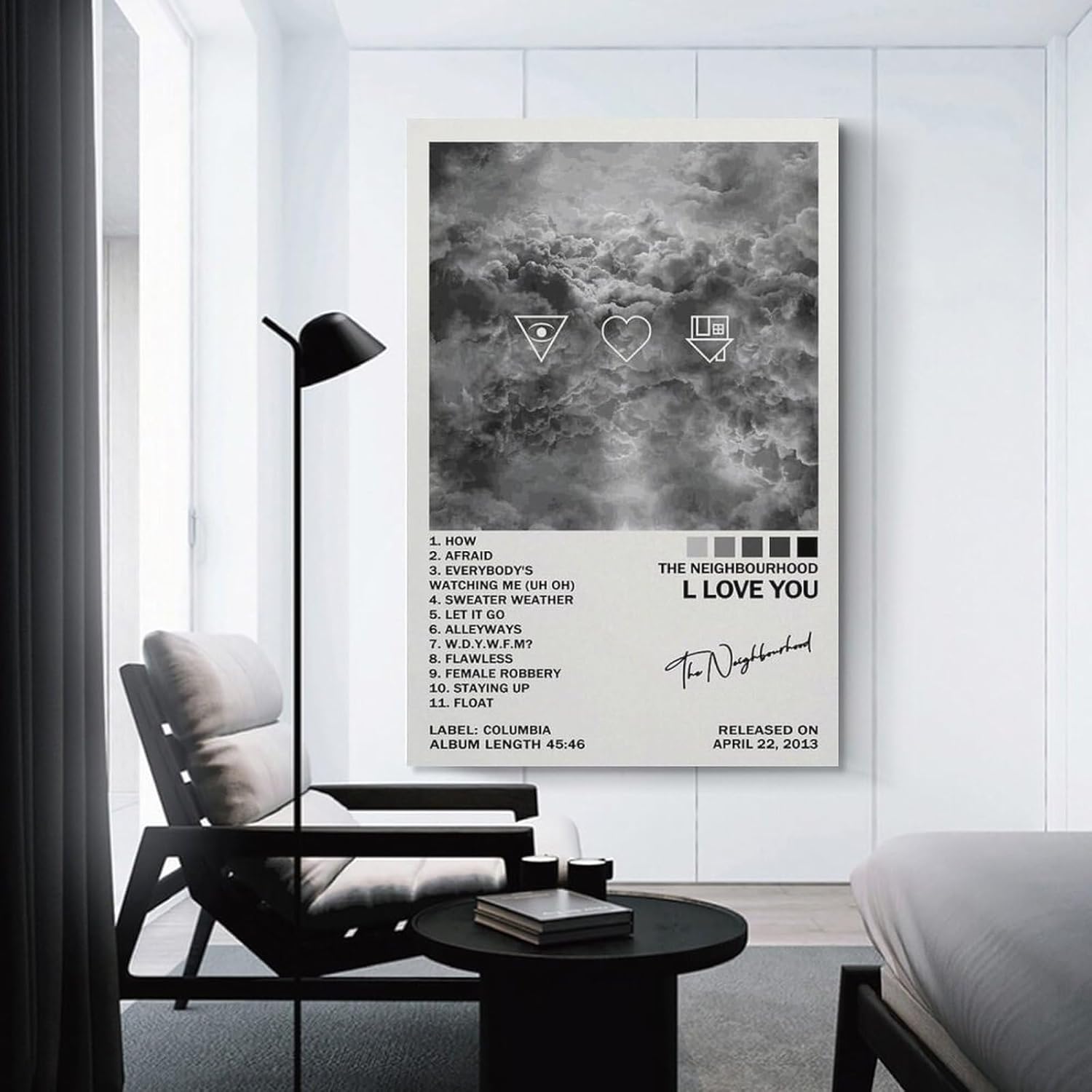 Póster de The Neighborhood I Love You, póster de vinilo con música (25) lienzo decorativo para dormitorio, moderno, para el hogar, impresiones