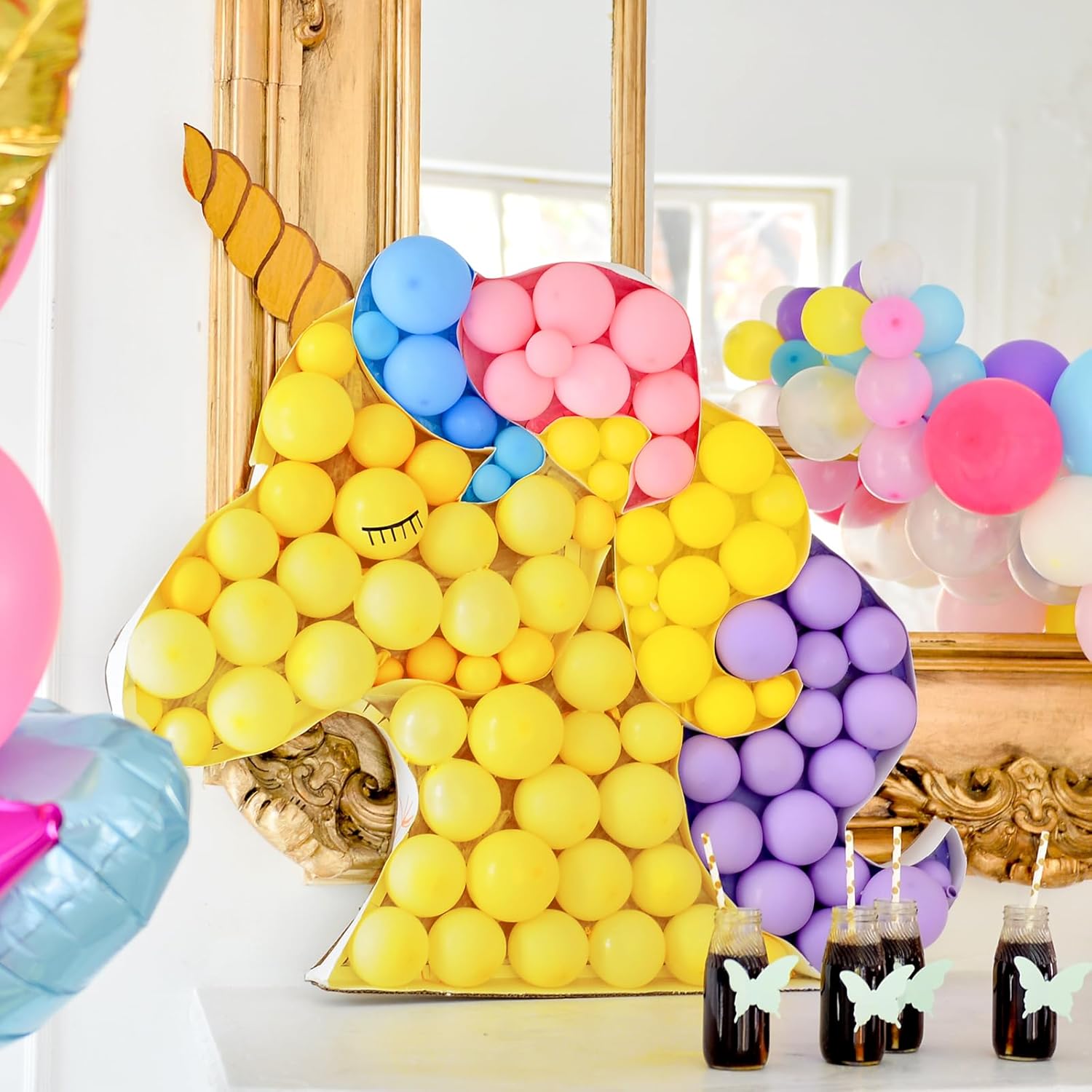 RUBFAC Globos amarillos, 70 globos amarillos de 5 pulgadas y cinta, globos de látex gruesos para cumpleaños, bodas, baby shower, graduación,