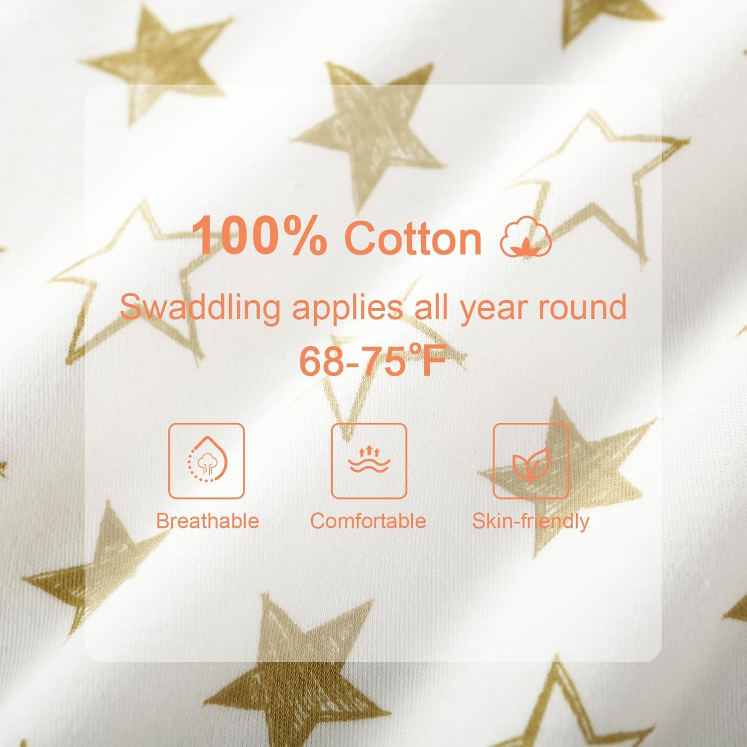 Baby Swaddle Warp – Manta ajustable para recién nacido, paquete de 3 unidades, 100% algodón, para niño y niña, Rosado