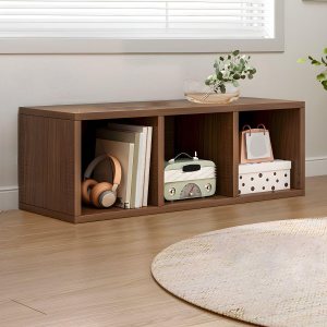 CraftThink Gabinete de almacenamiento, estantería de madera contemporánea con estantería trasera cerrada para almacenamiento compacto, muebles de CraftThink Gabinete de almacenamiento, estantería de madera contemporánea con estantería trasera cerrada para almacenamiento compacto, muebles de