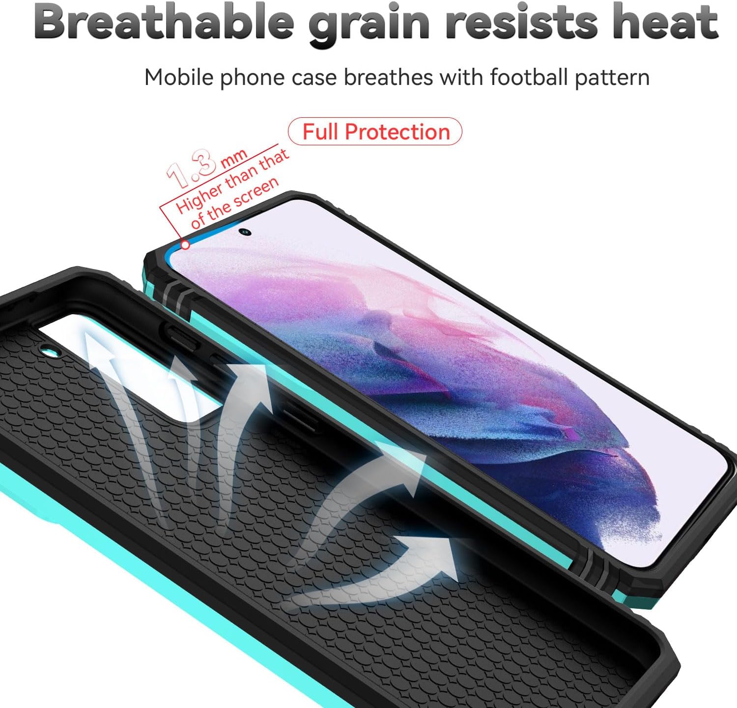 Funda para Samsung Galaxy S21 Plus con cubierta para lente de cámara, protector de pantalla HD, resistente a caídas de grado militar, soporte de
