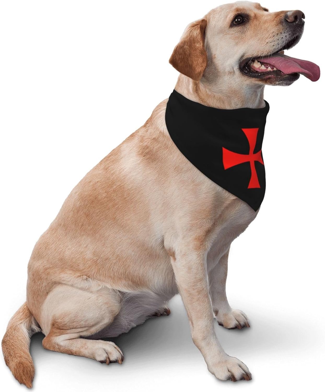 Symbol of The Knights Templar – Pañuelo para perro, bandana para mascotas, baberos para mascotas