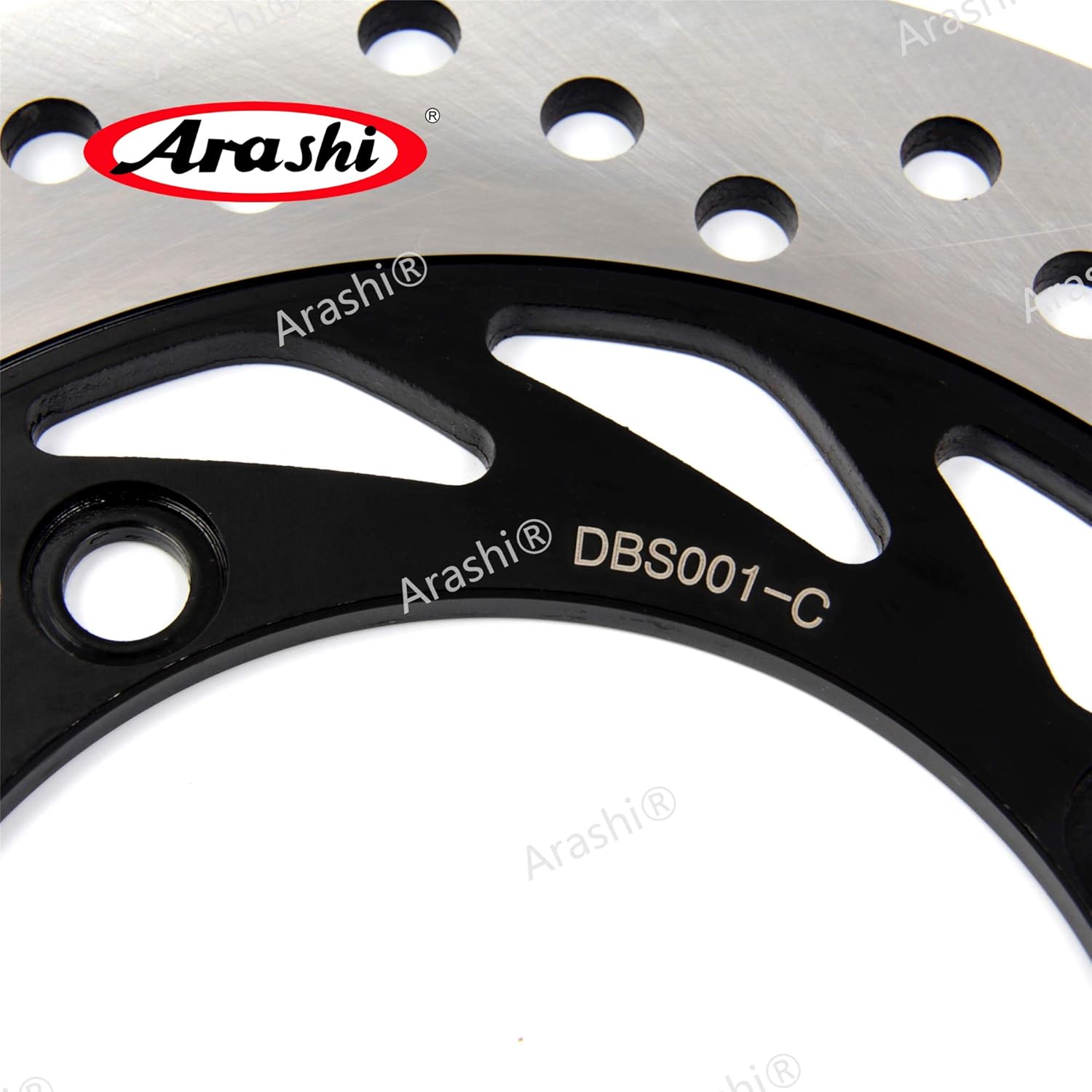 Arashi Rotor de disco de freno trasero + tornillos de montaje para Honda Silverwing 600 01-07  XL600V 91-99  XL650V Transalp 00-07  XL700V TRANSALP