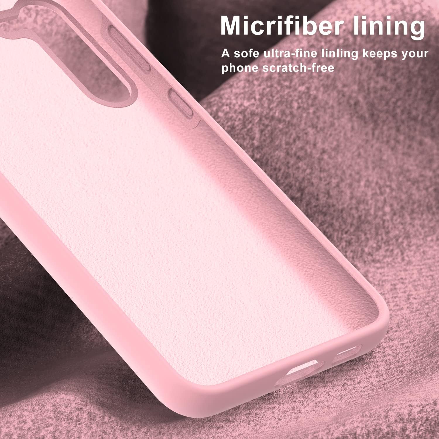 bemal Funda para Samsung Galaxy S23, ajuste delgado, ligera, suave y sedosa de silicona líquida, forro de microfibra a prueba de arañazos, diseñada