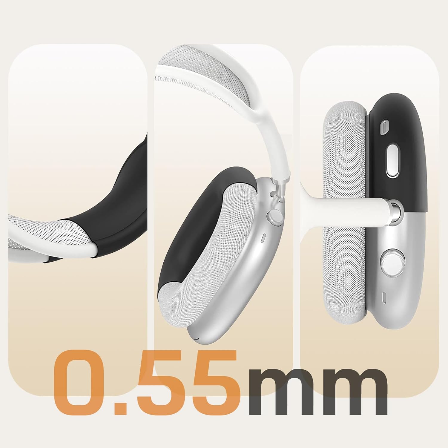LOHASIC Funda para AirPods Max 3 en 1 Maleta, almohadillas de silicona suave y delgada, cojines para la cabeza, funda protectora para AirPods Max,
