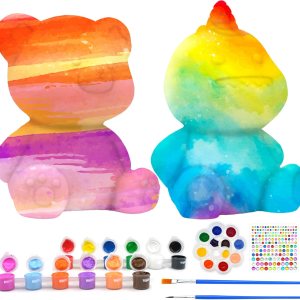 HAPMARS Kit de lámpara de oso de dinosaurio pequeño, 2 piezas, kits de pintura geométrica para niñas y niños de 4 5 6 7 8 9 10 11 12 +, suministros HAPMARS Kit de lámpara de oso de dinosaurio pequeño, 2 piezas, kits de pintura geométrica para niñas y niños de 4 5 6 7 8 9 10 11 12 +, suministros
