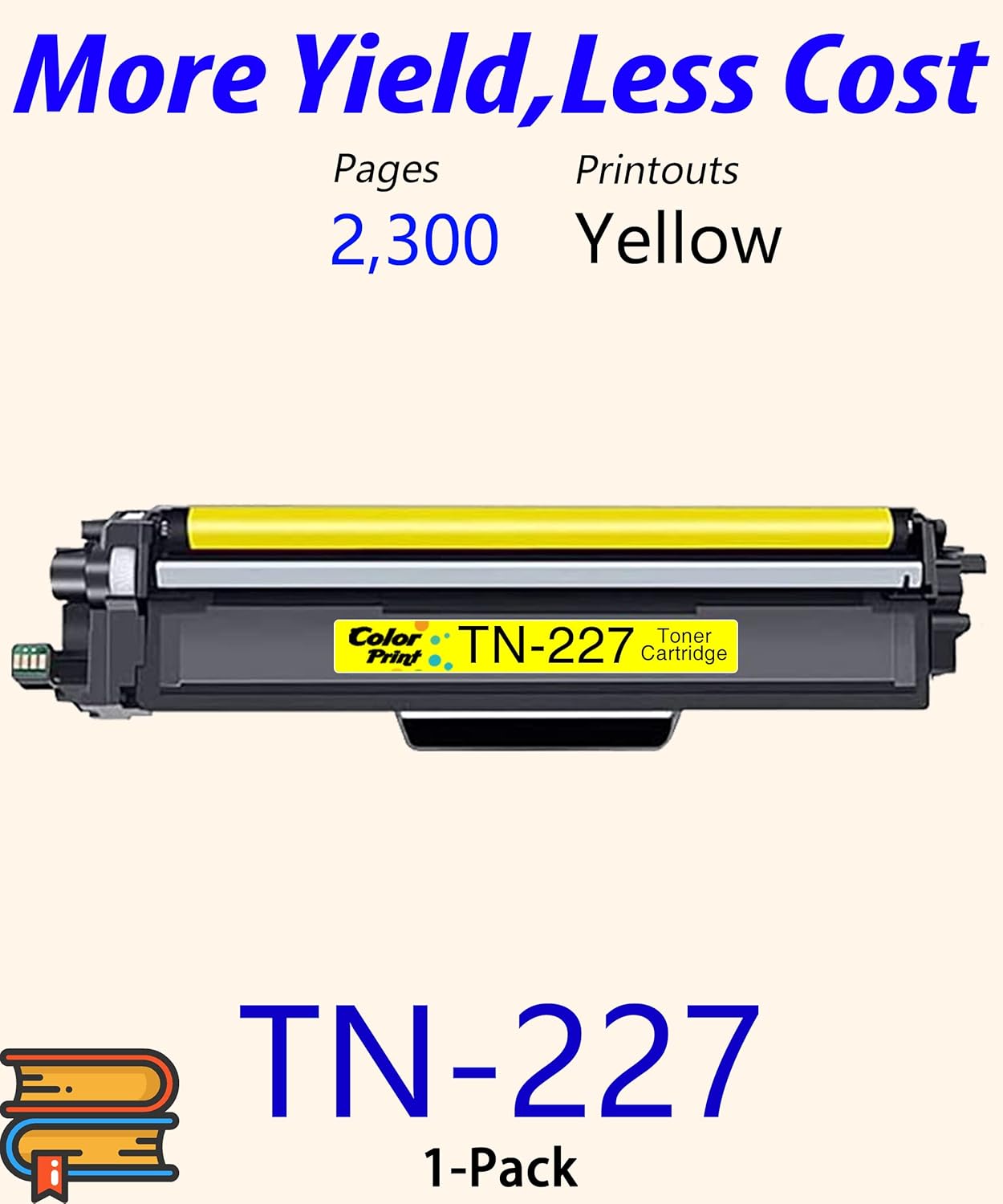 COLOR PRINT Cartucho de tóner de repuesto compatible para impresora Brother TN227 amarillo TN-227 TN-227Y TN227Y para MFC-L3770CDW MFC-L3750CDW