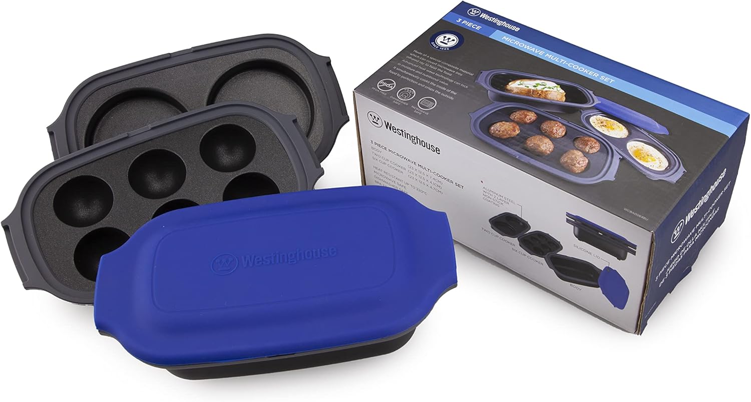 Westinghouse Electrodomésticos de cocina para el hogar para microondas (juego de 3 piezas), (WES00830)