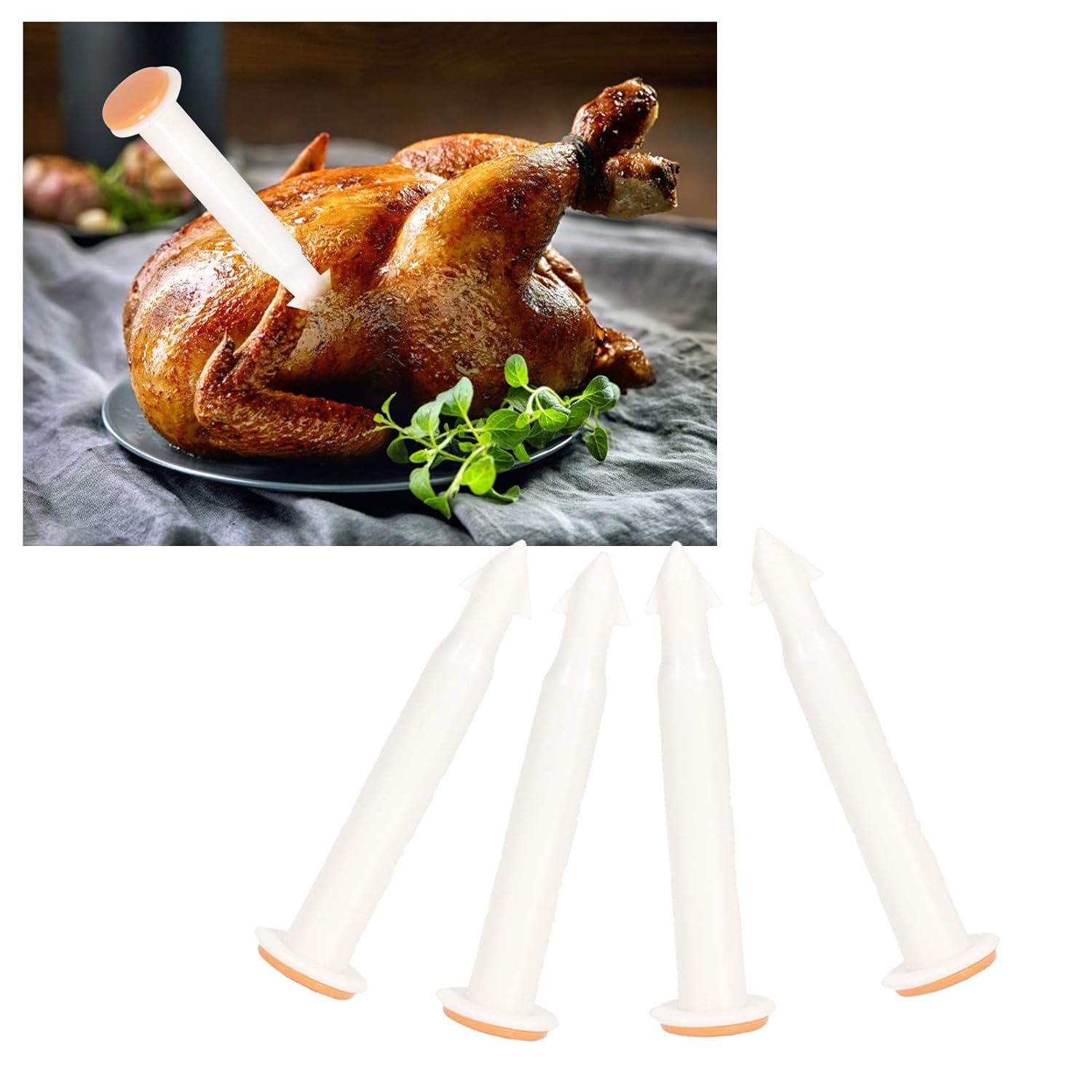Temporizador de pavo con 20 unidades, temporizador de aves de corral, 1.772 x 0.394 in, pavo y pollo, carne de res, para cocinar carne y aves de
