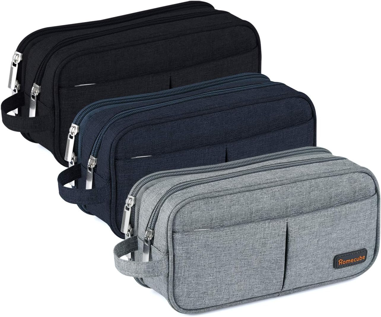 Homecube Bolsa de almacenamiento de tela Oxford, soporte para bolígrafos, bolsa de maquillaje, organizador de papelería, bolsa para lápices con