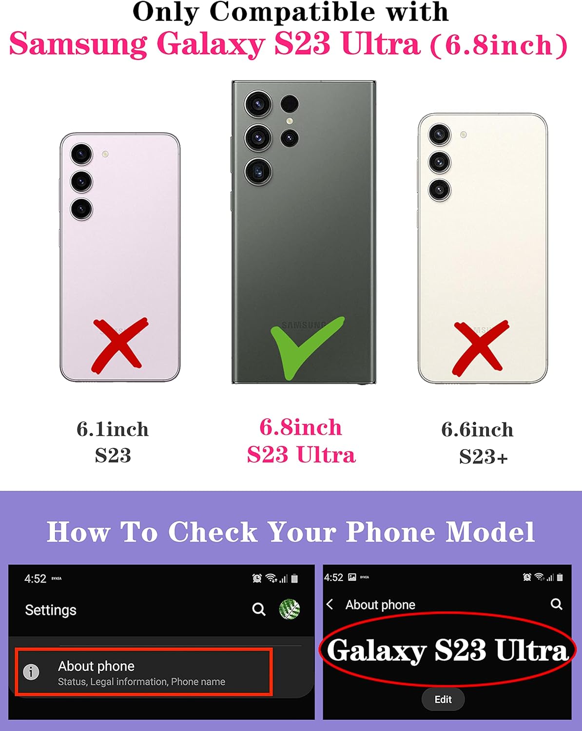 Goocrux Funda 2 en 1 para Samsung Galaxy S23 Ultra con flores florales para mujeres y niñas, diseño femenino de flores doradas con cubierta