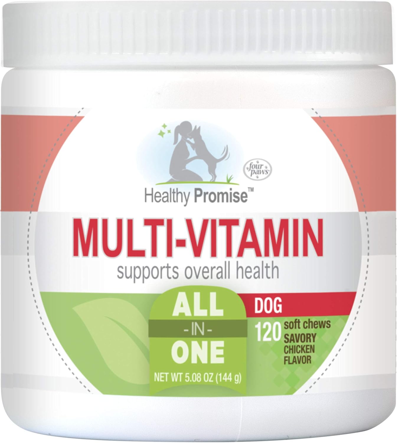 Four Paws Healthy Promise Dog Multivitamínico Masticable Suave 120 unidades
