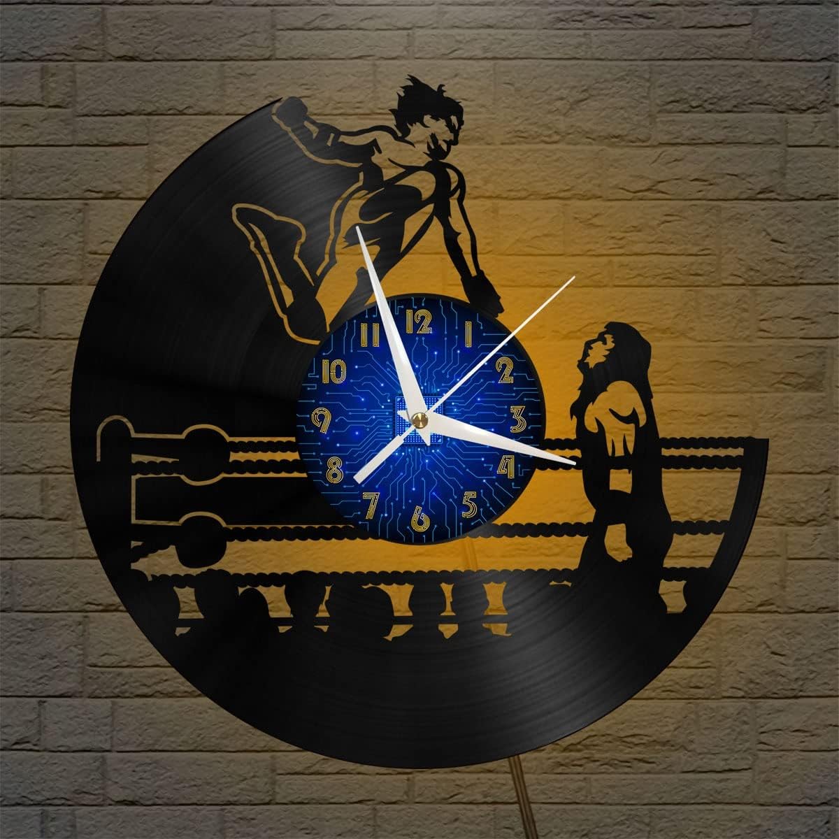 Pro-Wrestling – Reloj de disco de vinilo LED para diseño de pared, reloj de pared de 12 pulgadas para decoración de sala de estar, el mejor regalo