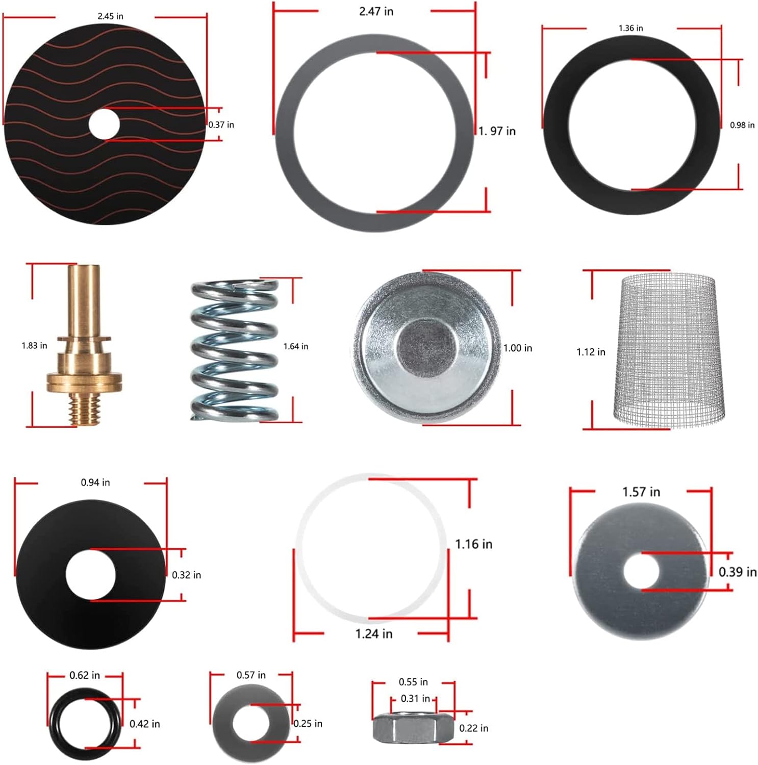 Kits de reparación de válvulas reductoras de presión RK34-600XL aptos para válvulas de reducción 600 y 600XL de 34″