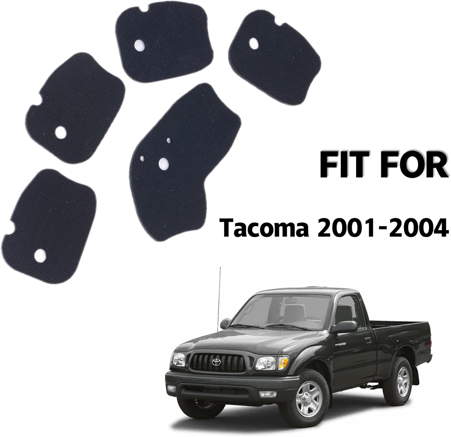 66995-AD011 para 01 – 04 Toyota Tacoma Cup Holder Insertos de goma Juego de 5 nuevos