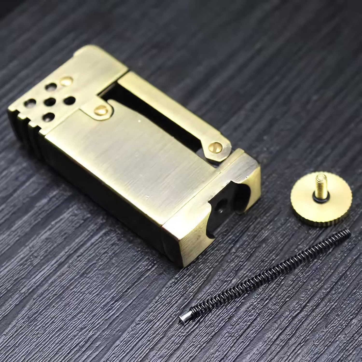 Encendedor vintage antiguo, reutilizable, resistente al viento, encendedor de cigarrillos divertidos para fumar, encendedor de queroseno de metal