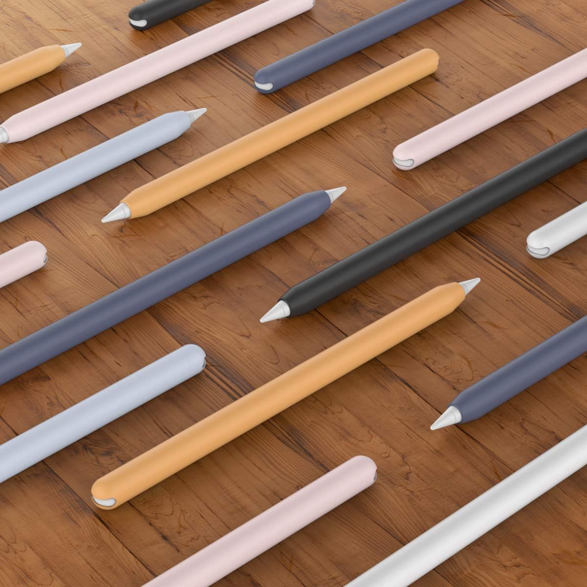 AhaStyle Funda de silicona para Apple Pencil de 2 generación y Apple Pencil Pro (2024), funda ultradelgada compatible con carga magnética y doble