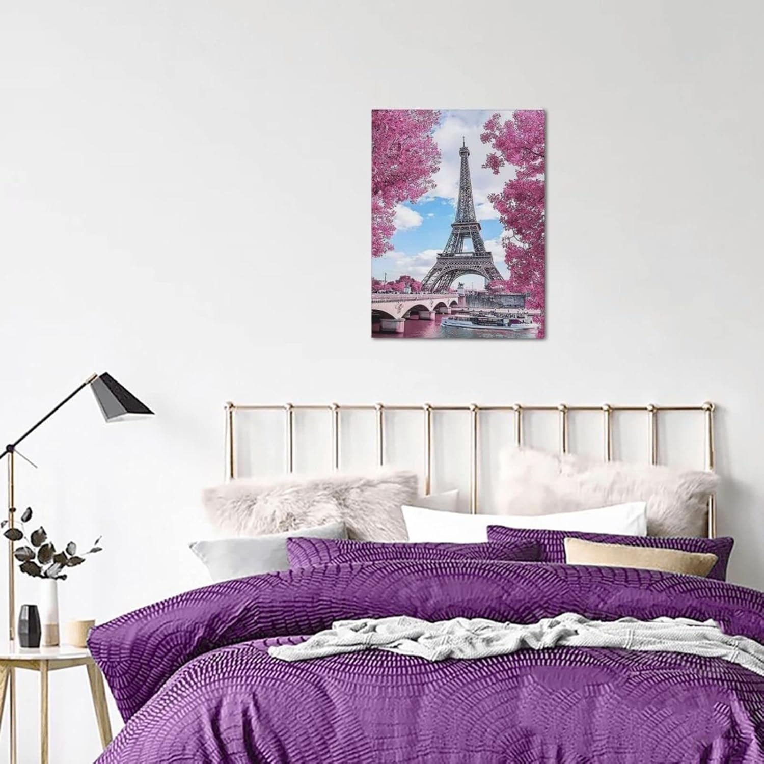 Arte de pared de la Torre Eiffel de París, cuadros de París, decoración de pared de la Torre Eiffel de París, lienzo impreso, arte moderno para
