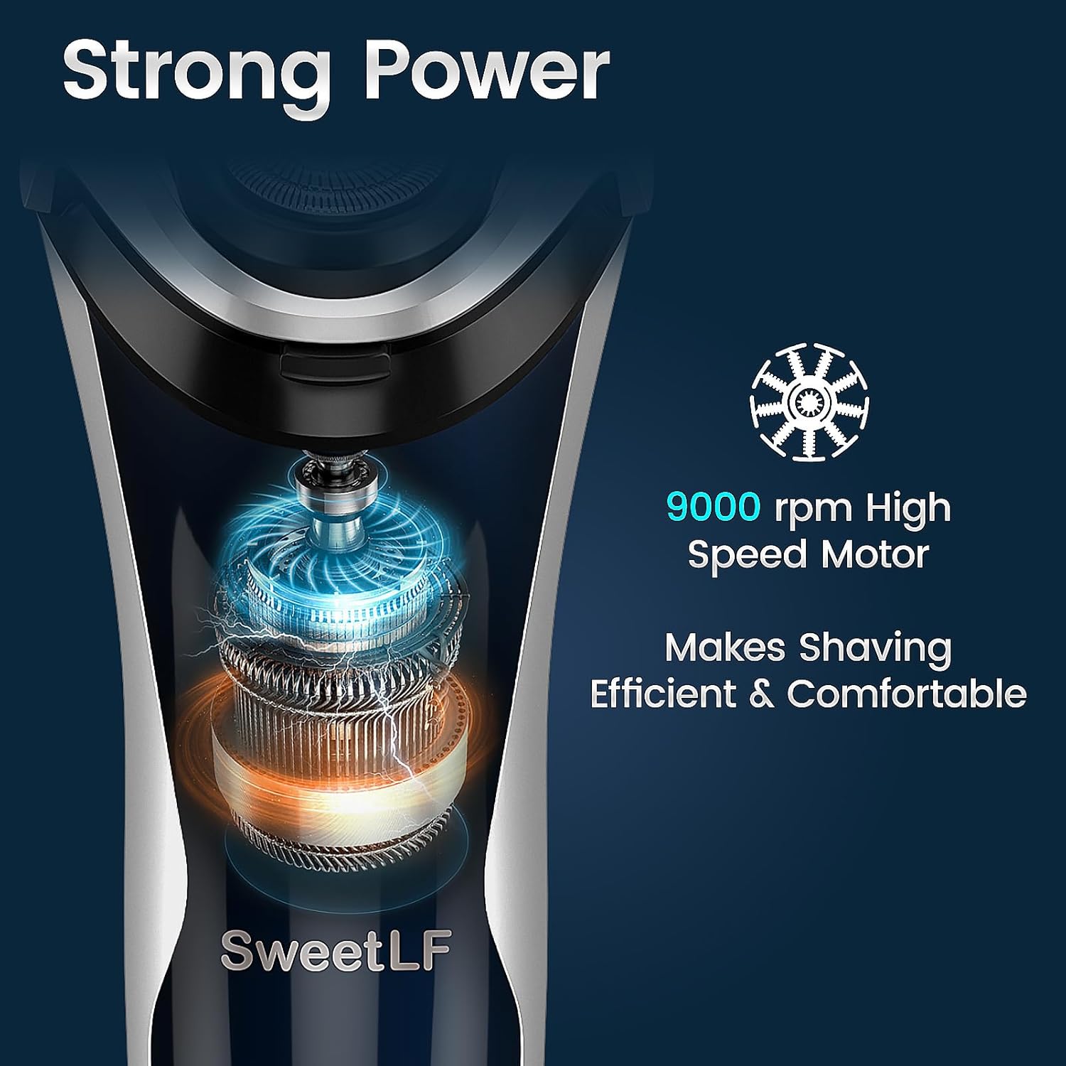 Maquinilla de afeitar eléctrica para hombres, afeitadora eléctrica para hombres, impermeable, recargable, pantalla LED, afeitadoras eléctricas para