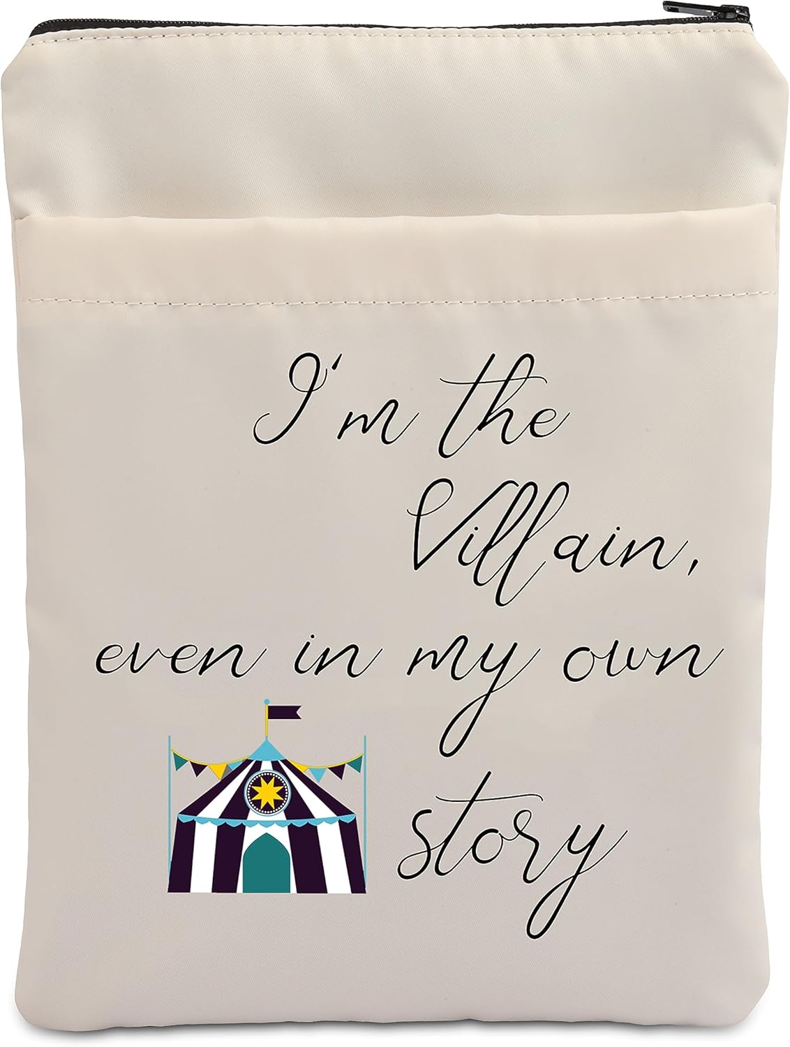 Regalo para amantes de la fantasía, I’m The Villain Even in My Own Story Book Theme, cubiertas de libros temáticos, regalo para amantes de la novela