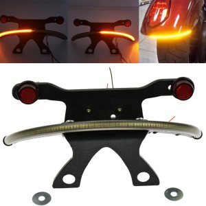HDBUBALUS Soporte de luz trasera de lente ahumada ámbar LED Fender para Victory Vegas 2003-2017 HDBUBALUS Soporte de luz trasera de lente ahumada ámbar LED Fender para Victory Vegas 2003-2017