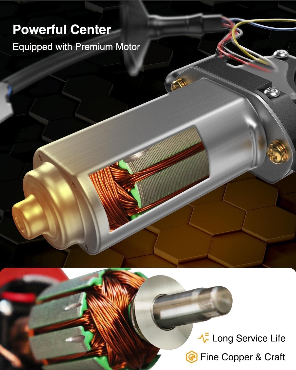 A-Premium Elevalunas eléctrico con motor compatible con Buick Regal 2011-2014 lado del conductor trasero izquierdo