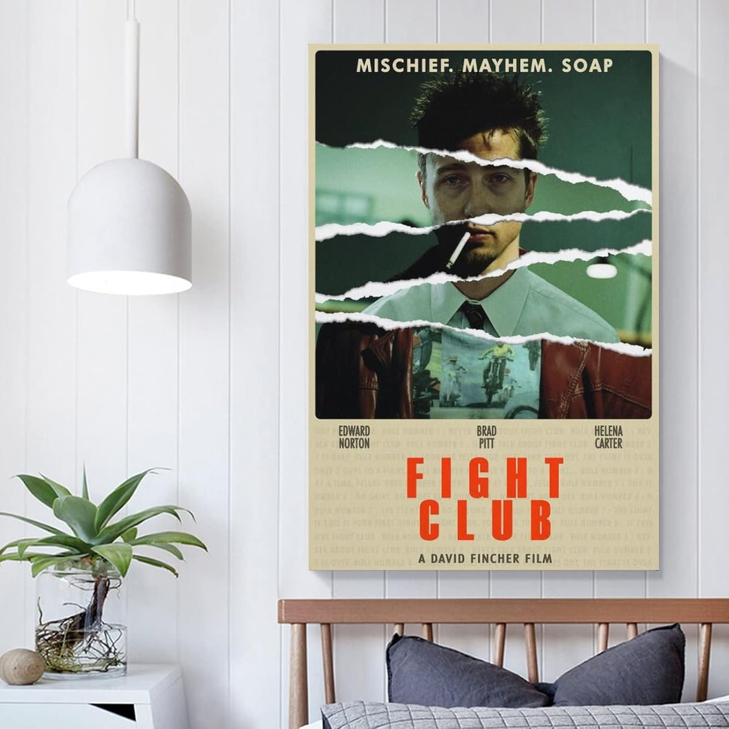 Póster de película vintage de los años 90, póster de boxeo y gimnasio, póster motivacional, pinturas artísticas en lienzo, decoración de pared,