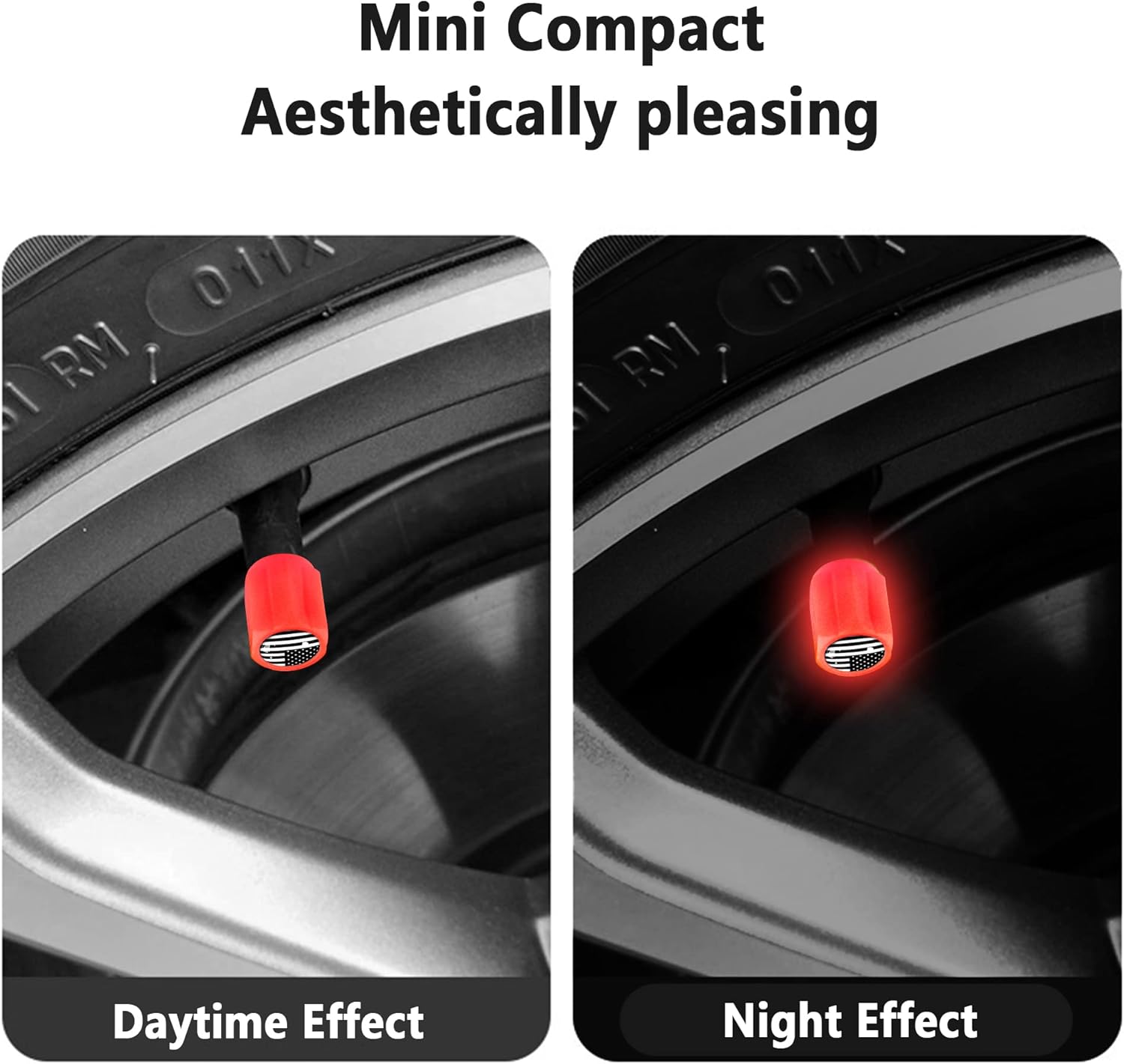 16 tapones fluorescentes para válvulas de neumáticos, accesorios de decoración universales para automóvilSUVbicicletacamionesmotocicletas,regalos