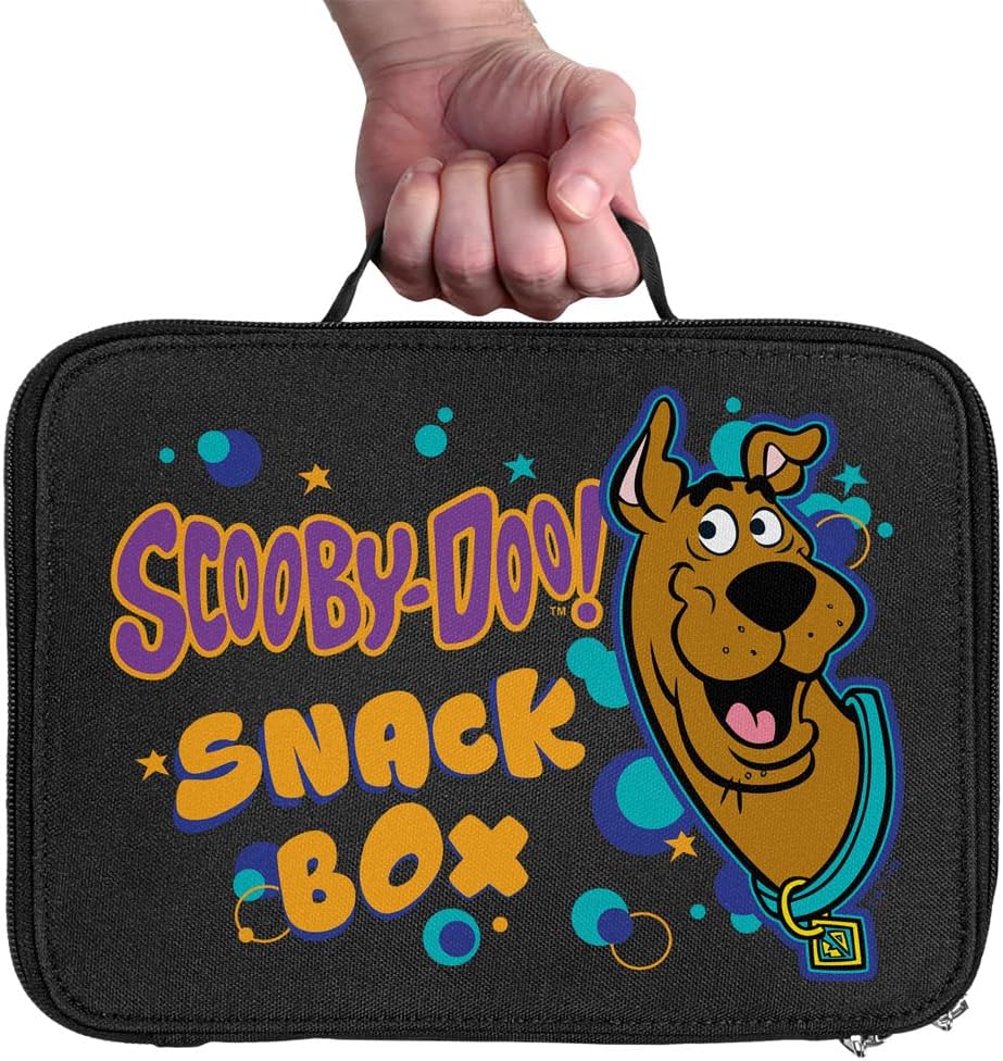 LOGOVISION Scooby Doo! – Lonchera con aislamiento de lados suaves, bolsa de almuerzo reutilizable para el trabajo de oficina escolar, sin BPA, 10 x