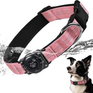 AirTag – Collar de perro, resistente al agua IP68, soporte para collar de perro, reflectante, ultra duradero, cómodo acolchado, collares de perro AirTag – Collar de perro, resistente al agua IP68, soporte para collar de perro, reflectante, ultra duradero, cómodo acolchado, collares de perro