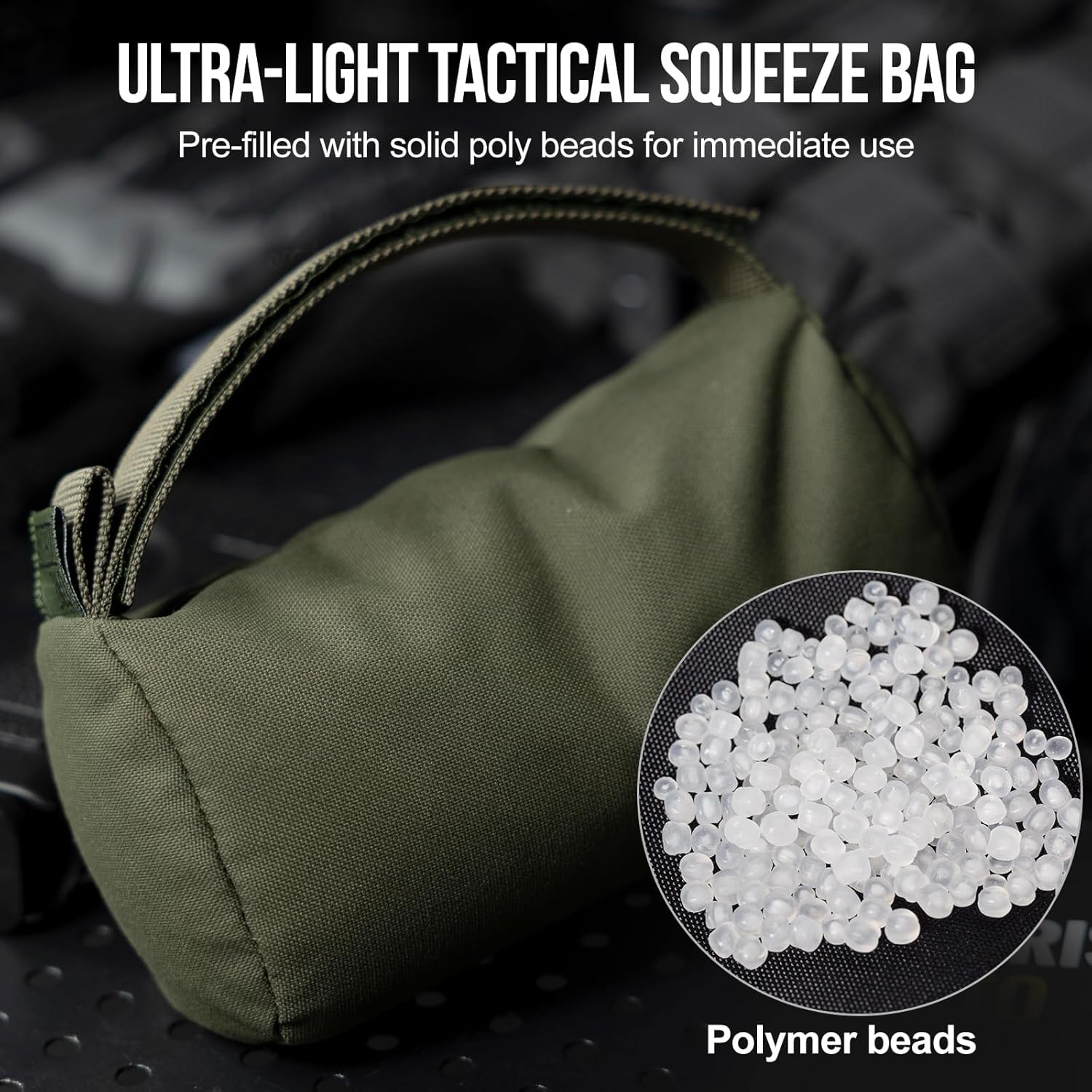 OneTigris Bolsa de descanso de tiro, bolsas de descanso de banco de tiro prellenadas, bolsas de soporte para pistola delantera y trasera, bolsas de