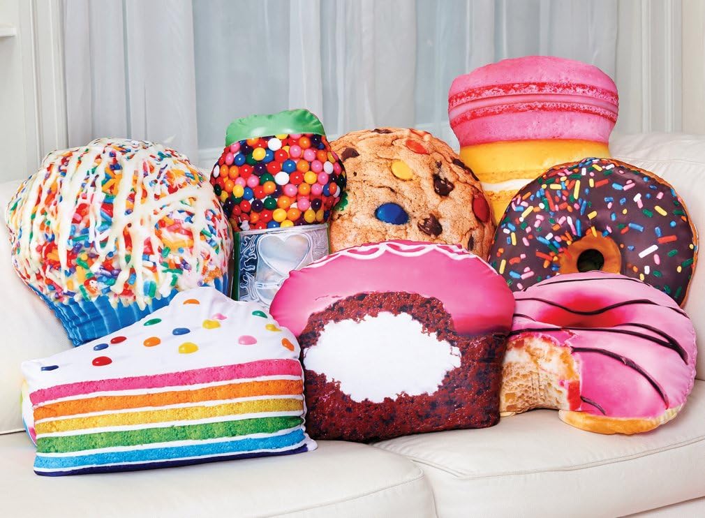 iscream Snack Shack Chocolate Pretzel Shape Bi-Color 20″ Almohada de microperlas fotoreal