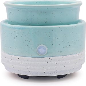 CVHOMEDECO. Calentador de velas y fragancias 2 en 1, calentador eléctrico de cera derretida, para velas perfumadas, cera derretida y tartas para CVHOMEDECO. Calentador de velas y fragancias 2 en 1, calentador eléctrico de cera derretida, para velas perfumadas, cera derretida y tartas para