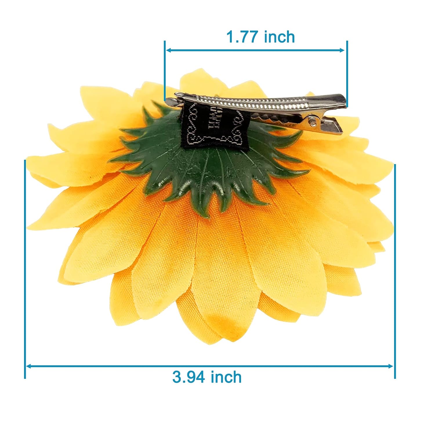 12 pinzas de girasol para el cabello, accesorios de 3.9 pulgadas para bodas, fiestas, bohemias, playa, fotografía, decoraciones de Navidad