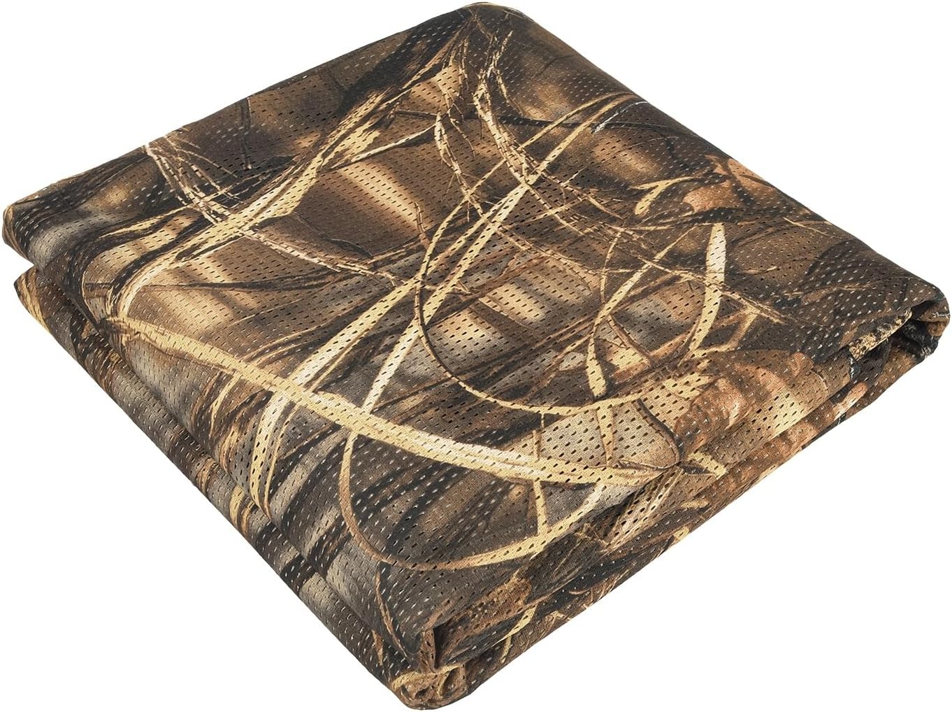 FLYEGO Red de camuflaje de camuflaje, malla silenciosa de camuflaje transparente para ocultación, soporte de árbol, caza, sombrilla, decoración,