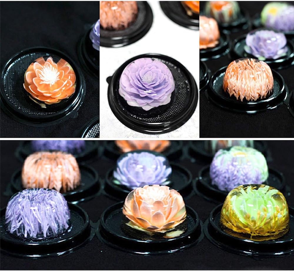 Juego de herramientas de arte para pastel de gelatina 3D con jeringa, pudín, boquillas, agujas de acero inoxidable, puntas para hornear pastelería,
