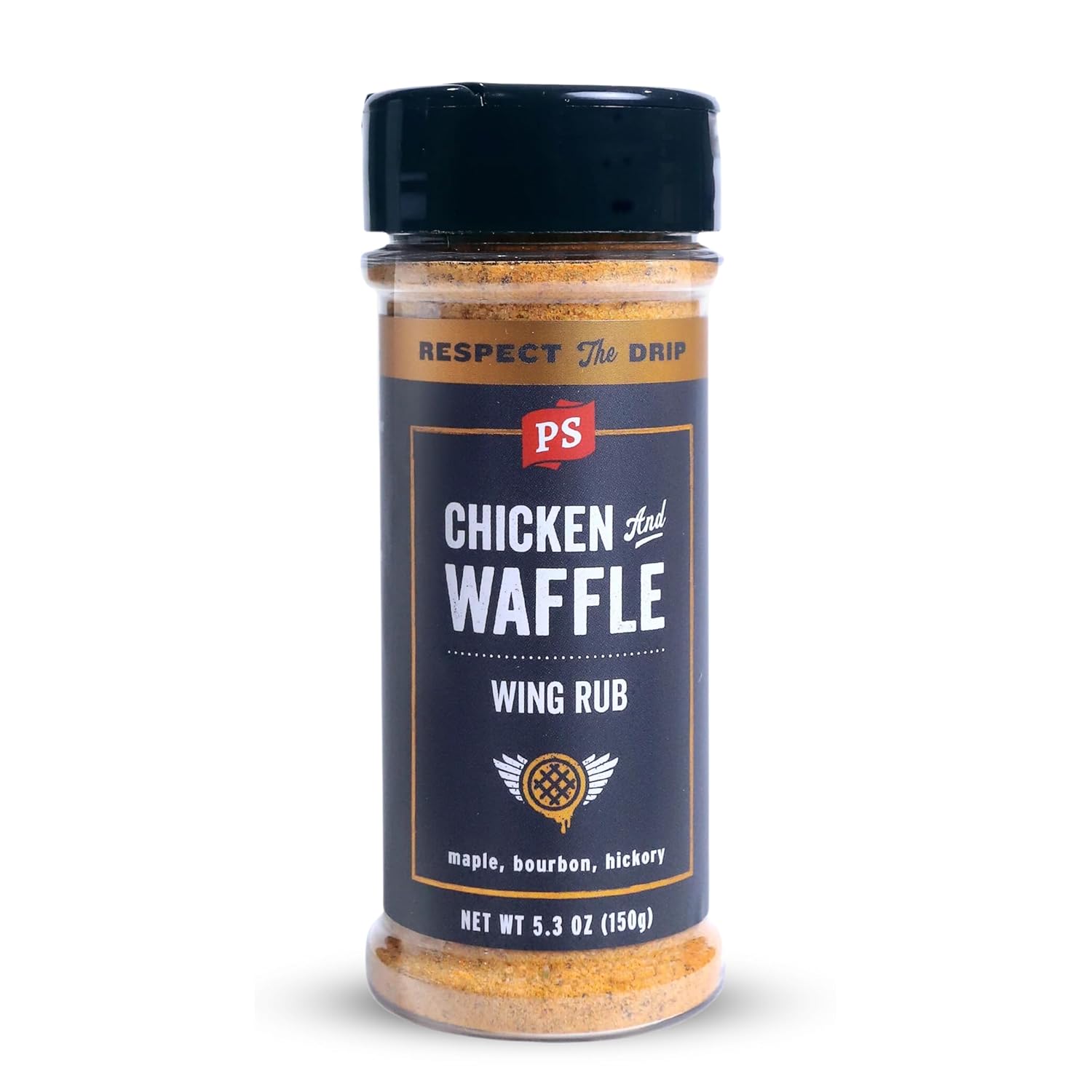 PS Seasoning Alas de pollo y waffle, condimento de alas de pollo de arce, aroma de alas dulces y ahumadas con arce, bourbon, nogal, condimento de