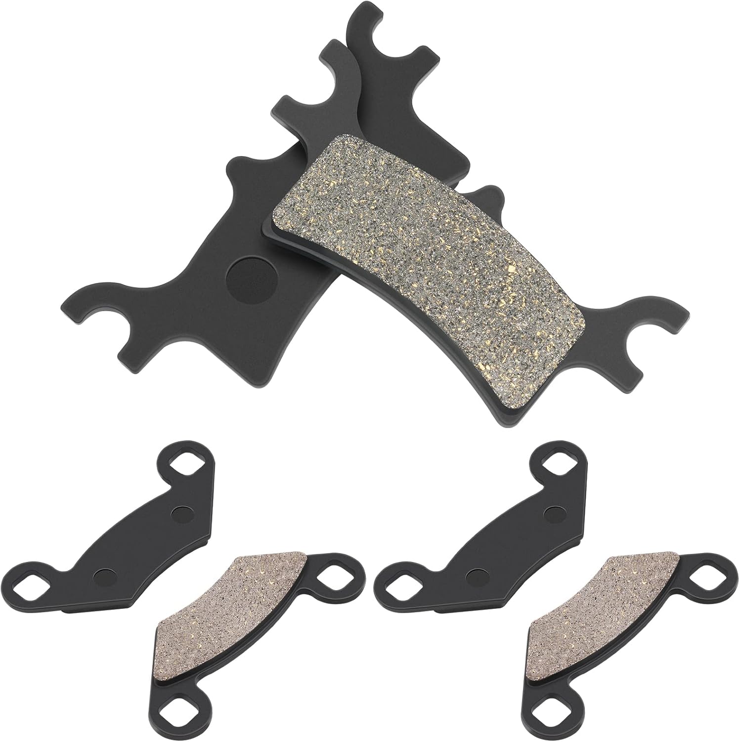 AHL Pastillas de freno delanteras y traseras para Polaris 500 Sportsman HOEFI 2003-2008 500 Sportsman X2 2006-2008 500 Scrambler 4×4 2005-2012 600