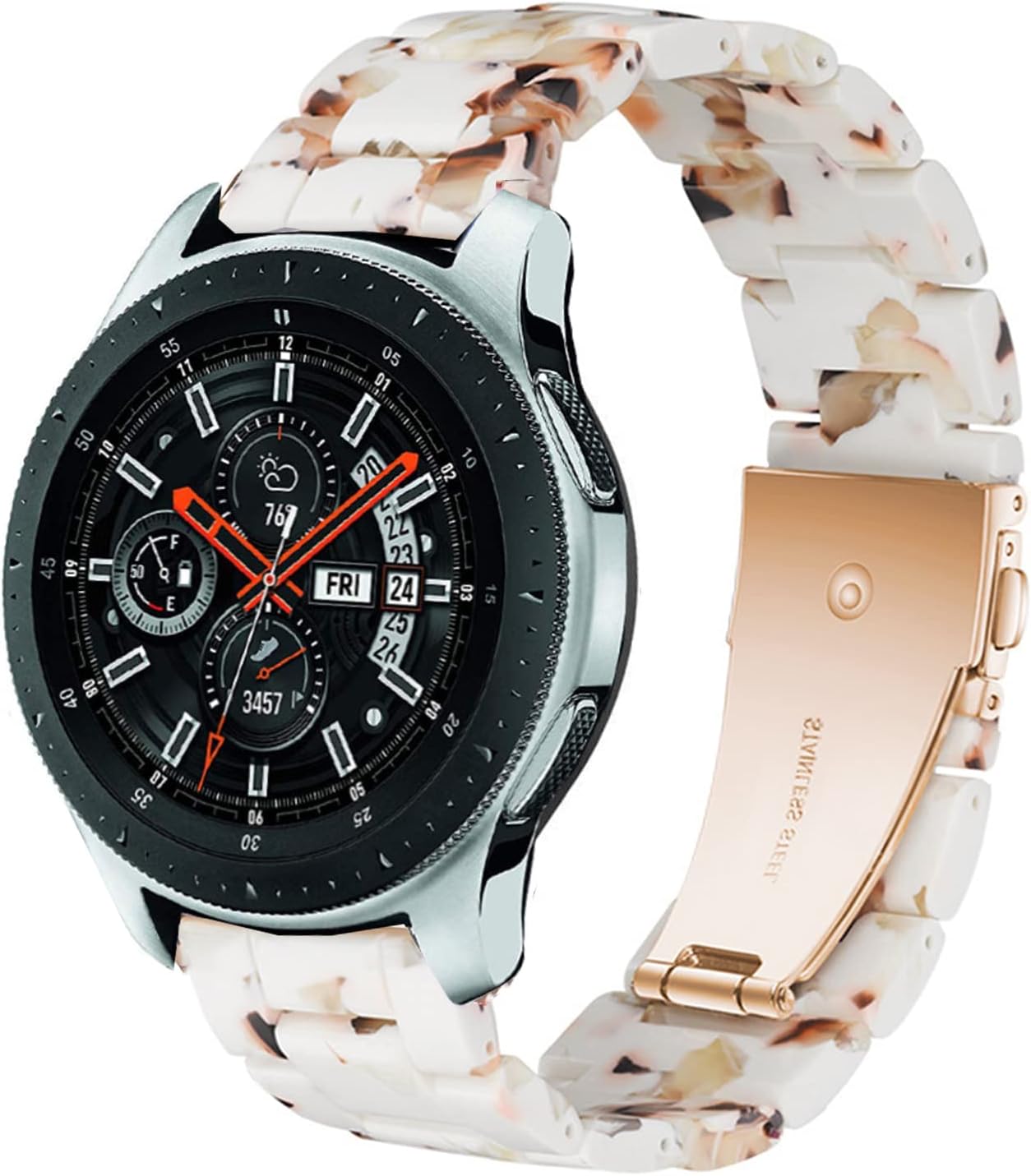 DEALELE Correas compatibles con Galaxy Watch de 1.81 pulgadas  Galaxy 3 de 1.772 pulgadas (1.772 in), 0.86 pulgadas (0.866 in), correa de resina